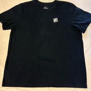 Nike Men's Black Tee with Logo